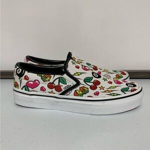 Vans Classic Slip-Ons Nostalgia Girl Multi/True Sneaker Shoes-Size 6 NWOT